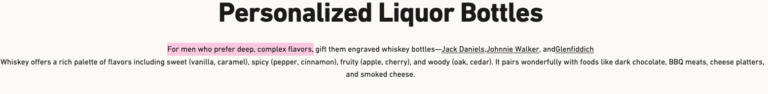 personalized liquor bottles