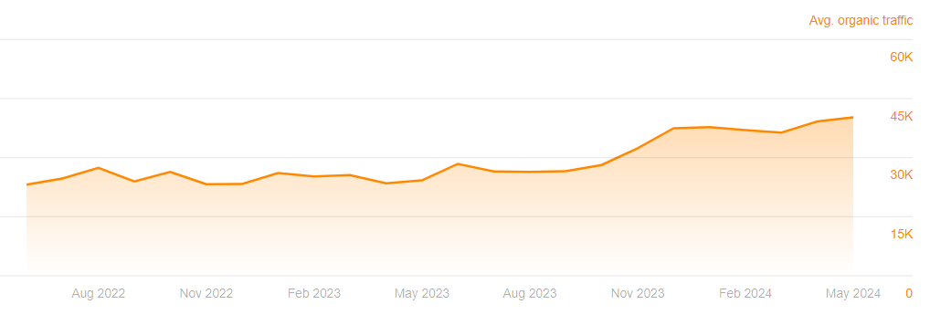 Bones Coffee organic traffic growth